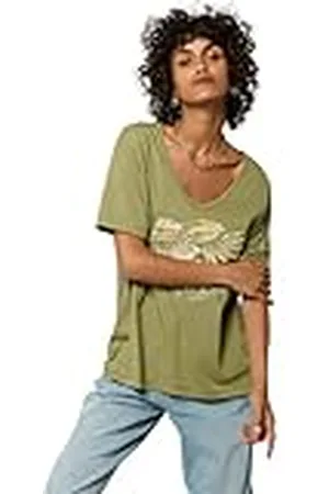 Kaporal 5 Camiseta de Mujer Regular, Manga Corta, Cuello en V, Modelo Marjo, Color , XS