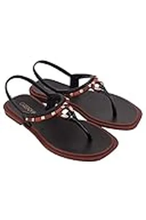 Grendha CAJU Exotica Sand AD Mujer, Negro, Naranja, 38 EU Estrecho