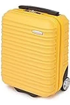 Wittchen Maleta de Viaje pequeña Equipaje de Mano Maleta de Ruedas ABS rígido con 2 Ruedas estándar asa telescópica Groove Line Maleta pequeña