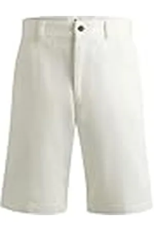 HUGO BOSS Darik241 Shorts_Flat, Blanco Abierto, 32 para Hombre