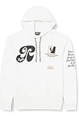 Replay M6707, Sudadera con capucha Hombre, Blanco , M