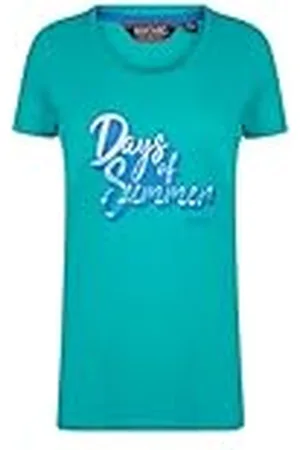 Regatta Filandra IV - Camiseta De Manga Corta con Estampado Gráfico De Algodón Coolweave T-Shirts/Polos/Vests, Mujer, , 20