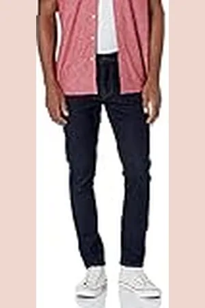 Amazon Pantalón Vaquero Elástico de Ajuste Ceñido Cómodo (Previamente Goodthreads) Hombre, , 32W / 33L