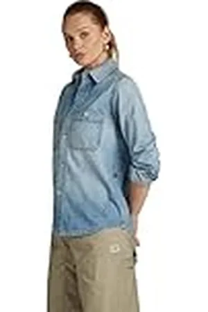 G-Star Para Mujer Camisa Regular Denim, , S