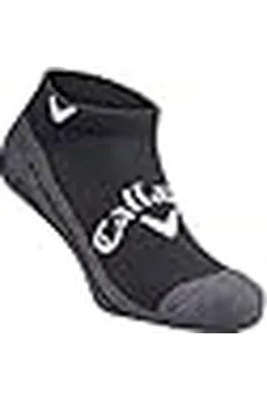 Callaway Tour Optidri-Calcetines Bajos para Hombre, Color carbón/Negro, Talla S/M, Taille Unique