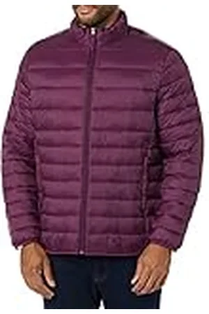 Amazon Chaqueta Acolchada Ligera, Resistente a la Lluvia y Plegable (Disponible en Tallas Grandes y Largos Especiales) Hombre, , S