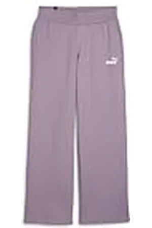PUMA Pantalones de Punto ESS+ de Pierna Recta con Logotipo pequeño para Mujer