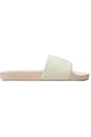 Calvin Klein Jeans Chanclas Mujer Slide Monogram Co flip flops, Blanco (Creamy White/Whisper Pink), 36
