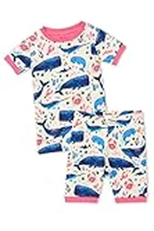 Hatley Conjunto de Pijama de Manga Corta de algodón orgánico Juego, , 3 Años para Niñas