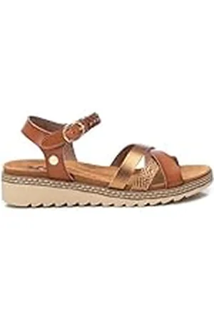 Xti Sandalia Mujer Camel - Calzado Cómodo y Versátil - Moda casual - Modelo 14408501 (Talla 39)