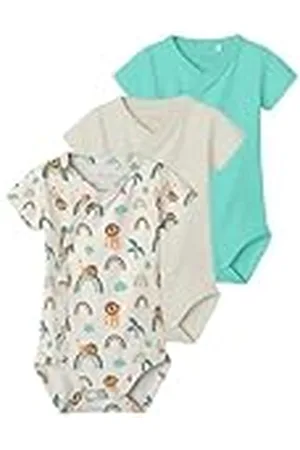 NAME IT NBMVACION 3P SS Wrap Body Manga Corta, , 6 Mes Niños Bebes