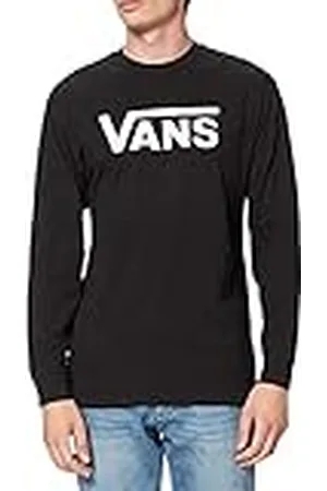 Vans Classic LS Camiseta de Manga Larga para Hombre (Black/White), XS