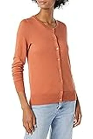Amazon Jersey Cárdigan de Cuello a La Caja Ligero (Disponible en Tallas Grandes) Mujer, , XXL