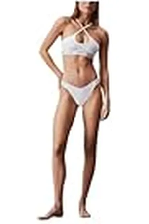 Calvin Klein Braguita de Bikini para Mujer con LogoTipo, , L
