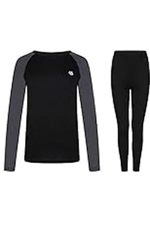 Dare 2B ExchangeII Womens BaseLayer Set: cómoda ropa interior de tela térmica cepillada suave, rápida absorción y secado rápido con control de olor antibacteriano