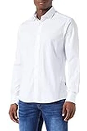 Bugatti 9150-98500 Camisa Informal de Manga 1:1, , S para Hombre