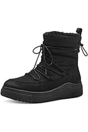 Tamaris Botas de Nieve Forradas para Mujer Comfort con Tex, Moda, Black, 38 EU