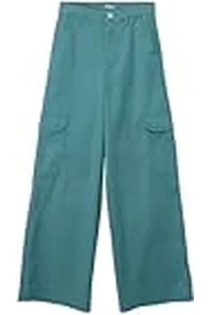 QS by s.Oliver Junior 2142452 Pantalón Cargo, Pernera Ancha, , 158 cm para Niñas