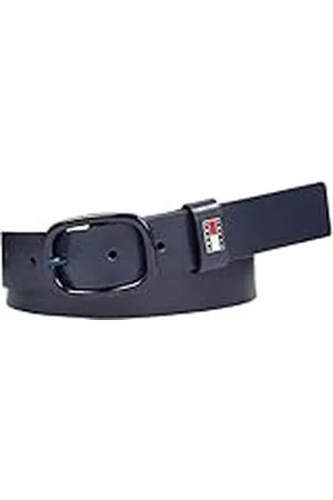 Tommy Hilfiger Cinturón de Piel para Mujer Oval, , 70 cm