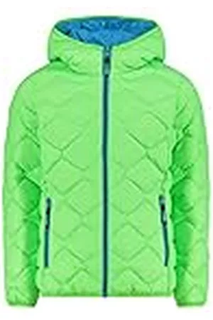 CMP Chaqueta infantil con capucha fija, Manzana neón, 98