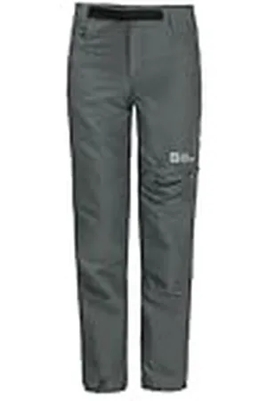 Jack Wolfskin Active Zip Off Pants K Pantalones para Senderismo, Color Verde, 116 Unisex niños
