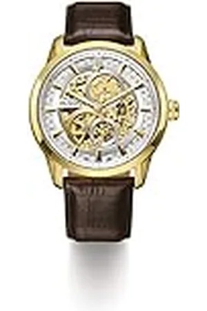 BULOVA Reloj Analógico para Hombre de Automático con Correa en Cuero 97A138