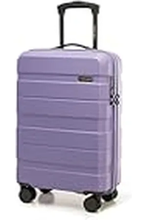 Wittchen Cabin Trolley Maleta de Mano Maleta con Ruedas Trolley pequeña Carcasa rígida ABS Maleta con 4 Ruedas Spinner Cerradura de combinación Asa telescópica Comodo Line Violeta