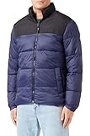 JACK & JONES Jjetoby-Puffer Collar Sn Chaqueta amortiguadora, , L para Hombre