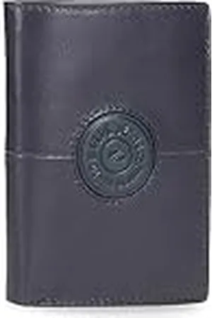 Pepe Jeans Cracker Cartera Vertical con Monedero Azul 8,5x11,5x1 cms Piel