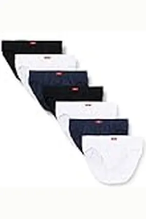 QS by s.Oliver JH-1SL_LS Ropa Interior, Negro/Blanco/Azul Marino, 3XL (Grande) (Pack de 7) para Hombre