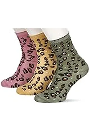 ONLY Onlsandra Jaquard Sparkle Sock 3-Pack Calcetines, , Talla única para Mujer