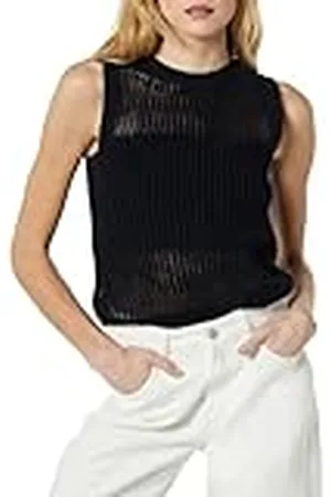 THE DROP Mora Sleeveless Crochet Top Camisa, , XXS