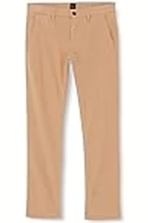 HUGO BOSS Schino-Slim Pantalones Planos, Beige Mediano, 33W x 32L para Hombre