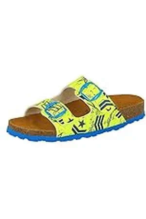 LICO Biolline Top, Mules Hombre, Amarillo (Neongelb/Blau Neongelb/Blau), 39 EU