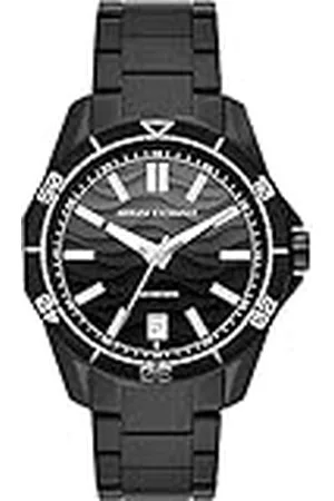 Armani Exchange Reloj Análogico-Digital para Hombre de Automático con Correa en Poliéster AX1952, y Blanco
