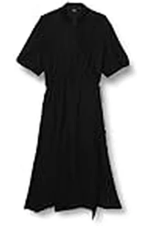 Pinko Macbeth Vestido De Sarga De Viscosa con Flecos cóctel, , 50 para Mujer