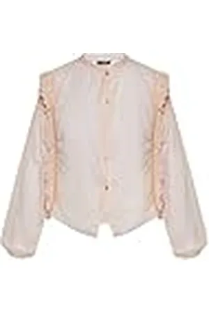 Dreimaster Vintage Blusa de algodón, Rosa, S para Mujer