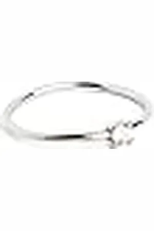 SINGULARU Anillo Single Spark. de Ley 925 con Acabado Baño de Rodio. Estilo Solitario. Joyas para Mujer. Talla 16