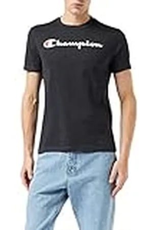 Champion Classic Logo Crewneck T-Shirt Camiseta, Hombre, , S
