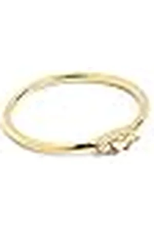 SINGULARU Anillo Trini Spark. Plata de Ley 925 con Acabado Baño de de 18 Kt. Joyas para Mujer. Talla 10