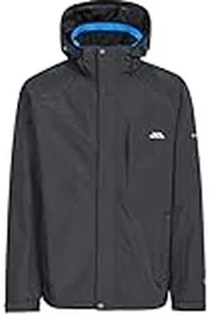 Trespass Edwards II - Chaqueta impermeable para hombre con capucha oculta
