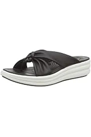 Clarks Drift Ave, Sandalias deslizantes Mujer, Black, 36 EU