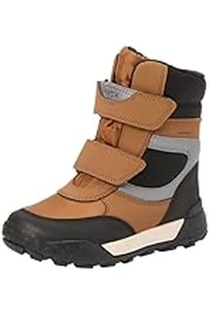 Geox J TREKKYUP Boy B ABX, Bota de Nieve, Tobacco/DK Silver, 27 EU
