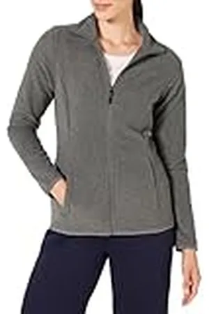 Amazon Chaqueta de Forro Polar Suave con Cremallera Completa y Corte clásico (Disponible en Tallas Grandes) Mujer, , XXL