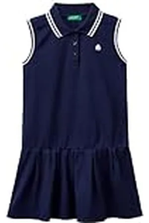Benetton Vestido 3f9hcv00u, , 122 cm Niñas y niñas