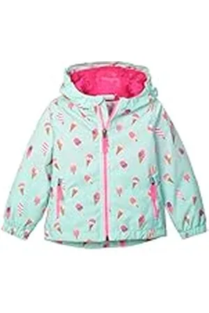Killtec Niños Chaqueta funcional/chaqueta impermeable con capucha FIOS 5 MNS JCKT, hell mint, 110/116, 42903-000