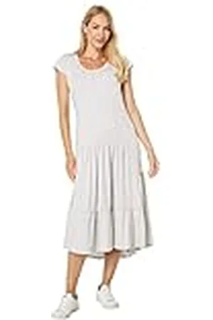Tommy Hilfiger Vestido Midi a Rayas escalonadas Informal, , S para Mujer
