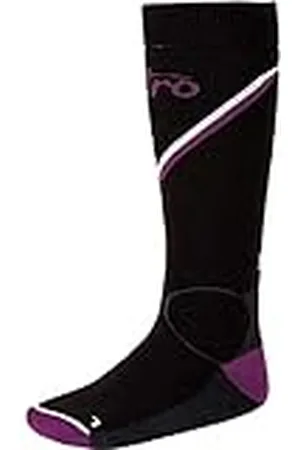 Nitro L1 Premium Goods Monarch Socks Calcetines para Nieve de Mujer, blk/gry/PURP/Wht, M