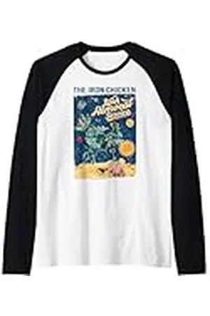 Clangers The Iron Chicken Servicio de eliminación de basura Retro Camiseta Manga Raglan