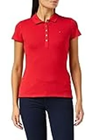 Tommy Hilfiger Mujer Polo de Manga Corta Heritage Slim Fit, , XS